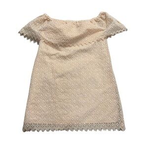 Kensie Cream Lace Dress